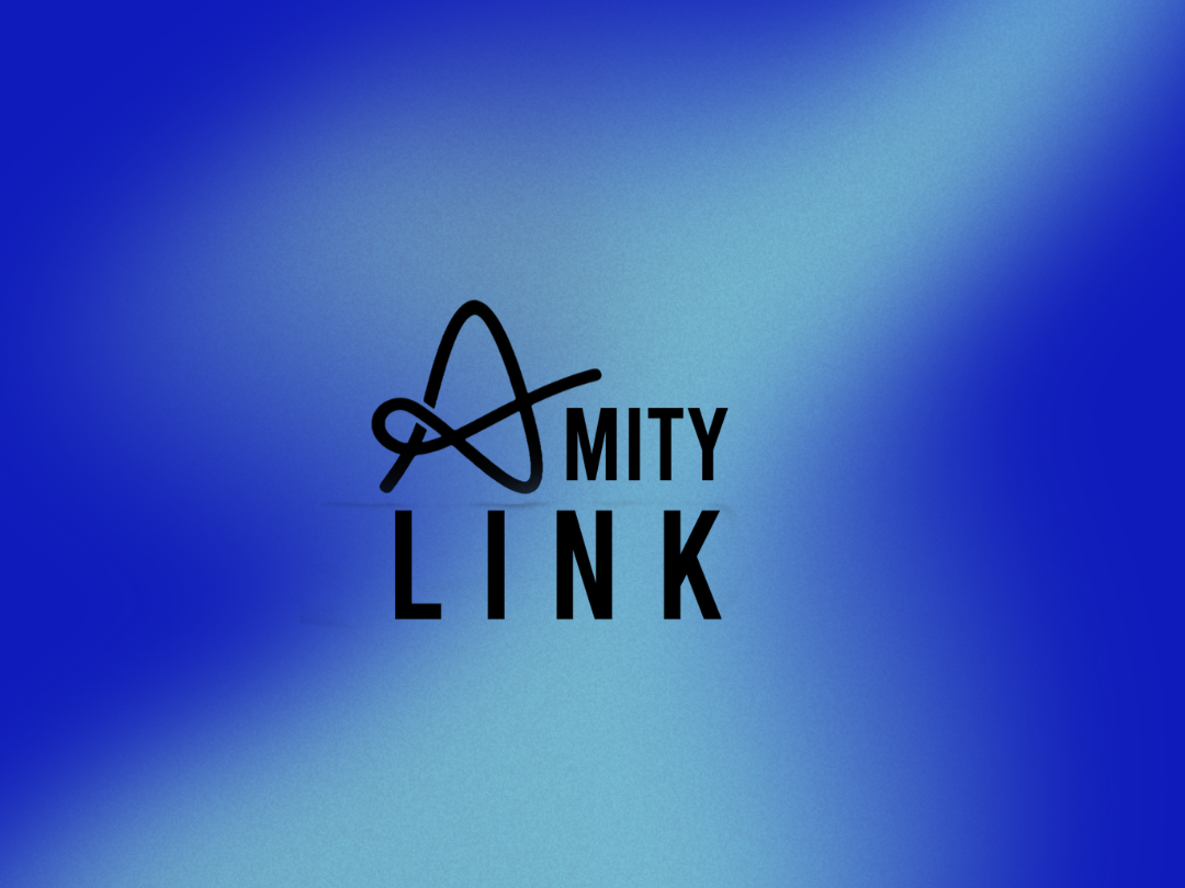 A bright pink sheet of paper used to wrap flowers curves in front of rich blue background