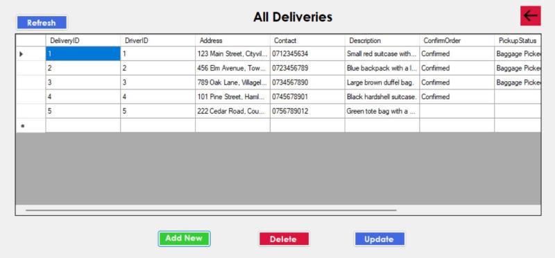 Add Delivery Form
