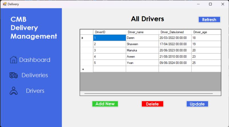 Add Driver Form